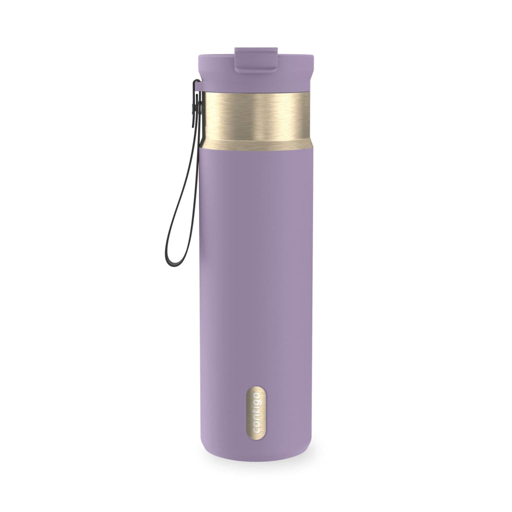 Contigo DualSip 24 oz Leakproof Insulated Water Bottle with Carrying Strap and 2-Way Lid CWXR