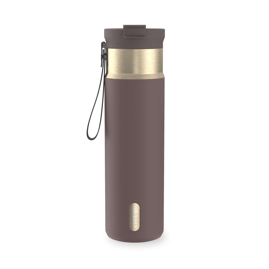 Contigo DualSip 24 oz Leakproof Insulated Water Bottle with Carrying Strap and 2-Way Lid CWXR