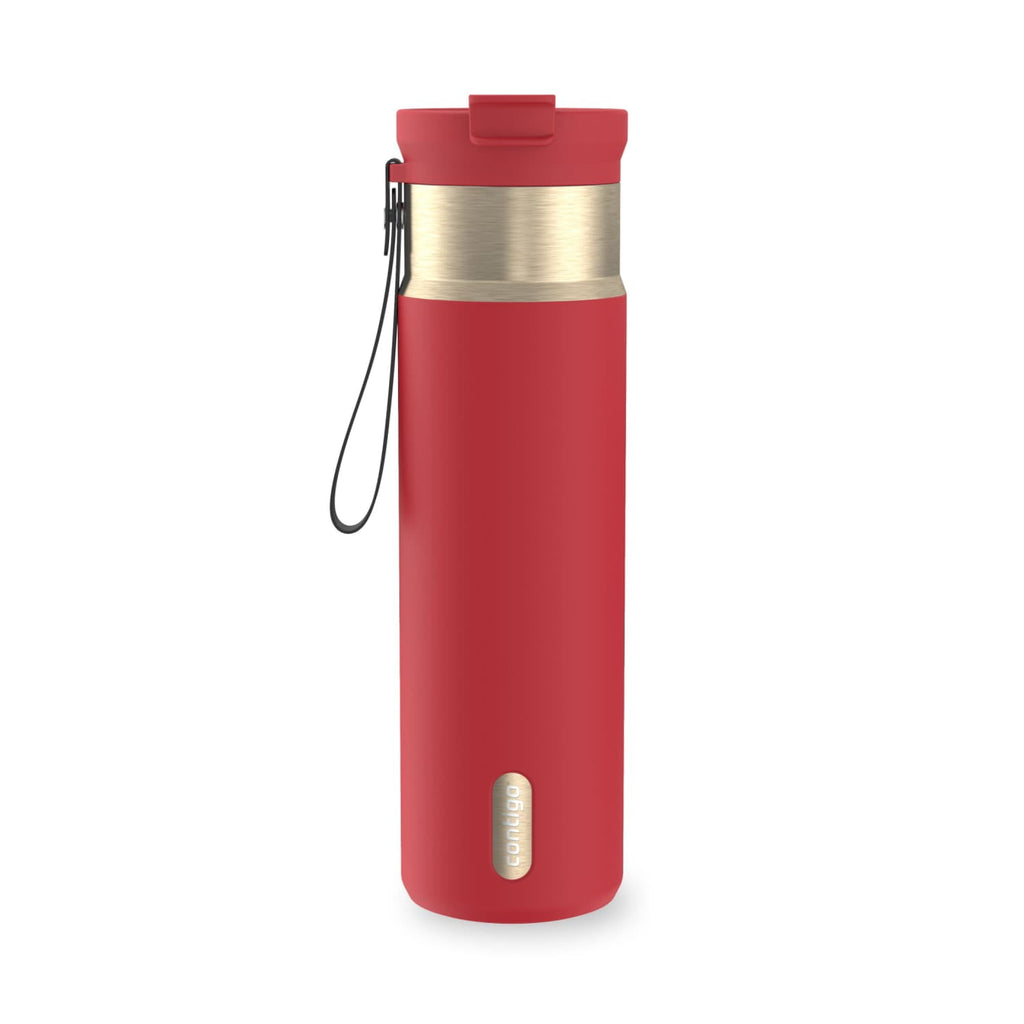 Contigo DualSip 24 oz Leakproof Insulated Water Bottle with Carrying Strap and 2-Way Lid CWXR