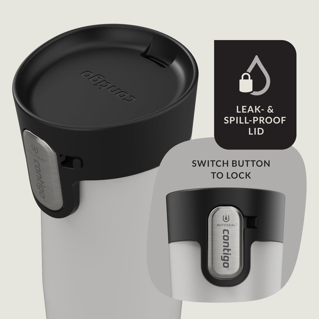 Contigo AUTOSEAL West Loop Vacuum-Insulated Stainless Steel Travel Mug with Easy-Clean Lid, 12oz CE8M
