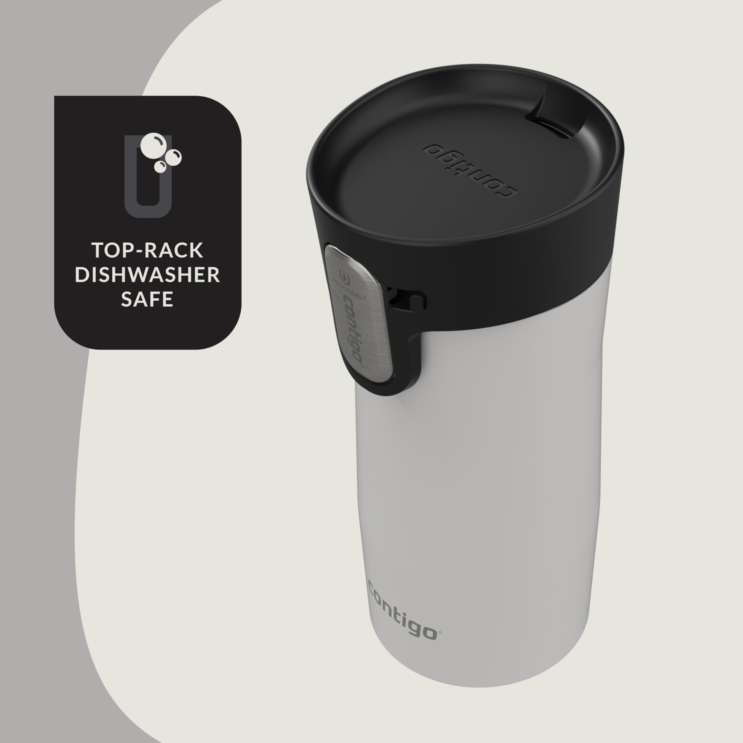 Contigo AUTOSEAL West Loop Vacuum-Insulated Stainless Steel Travel Mug with Easy-Clean Lid, 12oz CE8M