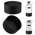 Linkidea 2 Pack Water Bottle Boot Compatible with Nalgene Sustain Wide Mouth 32oz/48oz, Narrow Mouth 32oz, Silicone Anti-Slip Bottle Bottom Bumper Protector (Black) S1GG