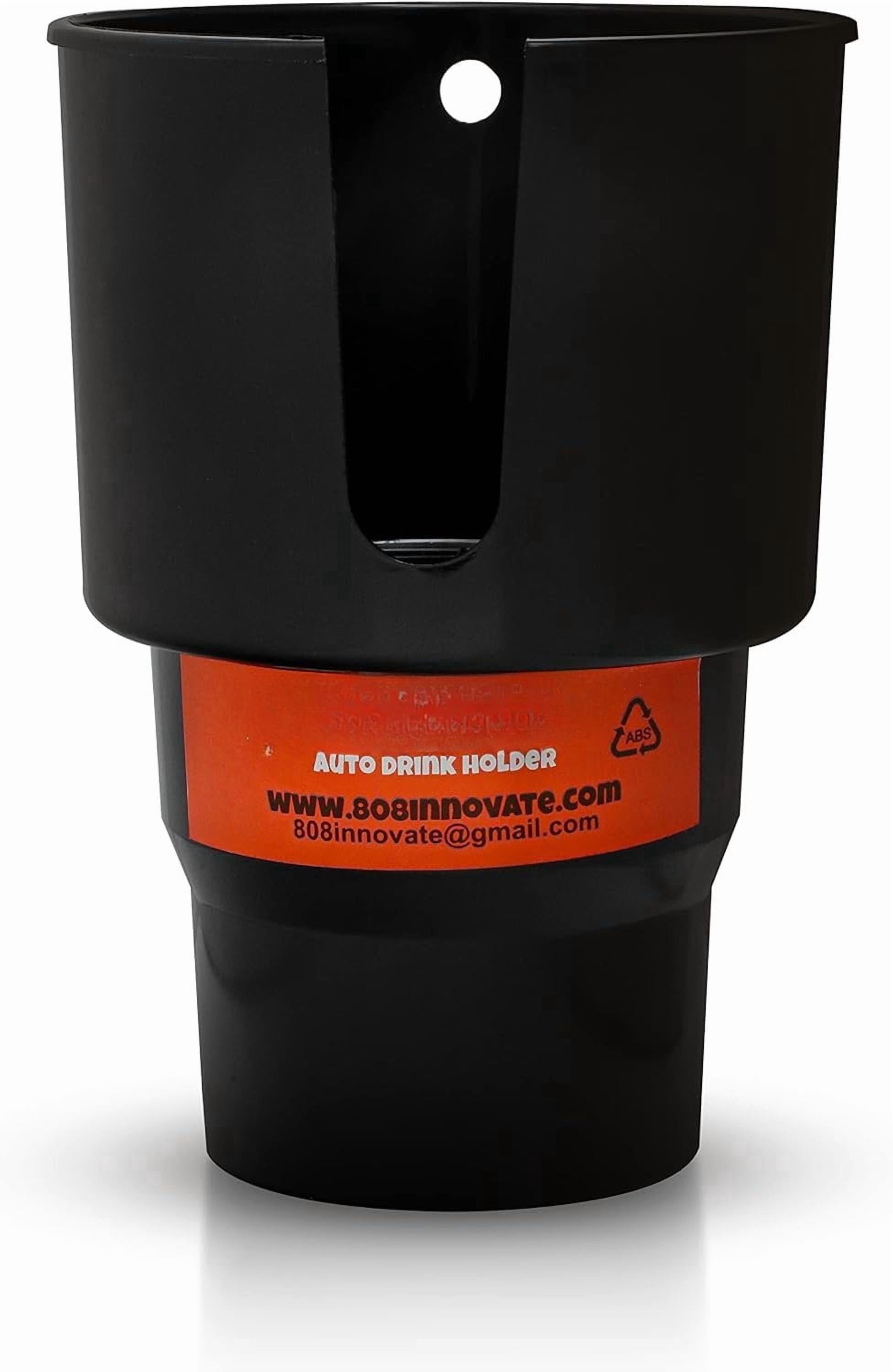 Cup Holder Expander - Fits Hydro Flasks 32/40 oz, Nalgene,  &amp; Large Bottles up to 3.8  Wide - for  up to 3.2  Wide - Black I4IE