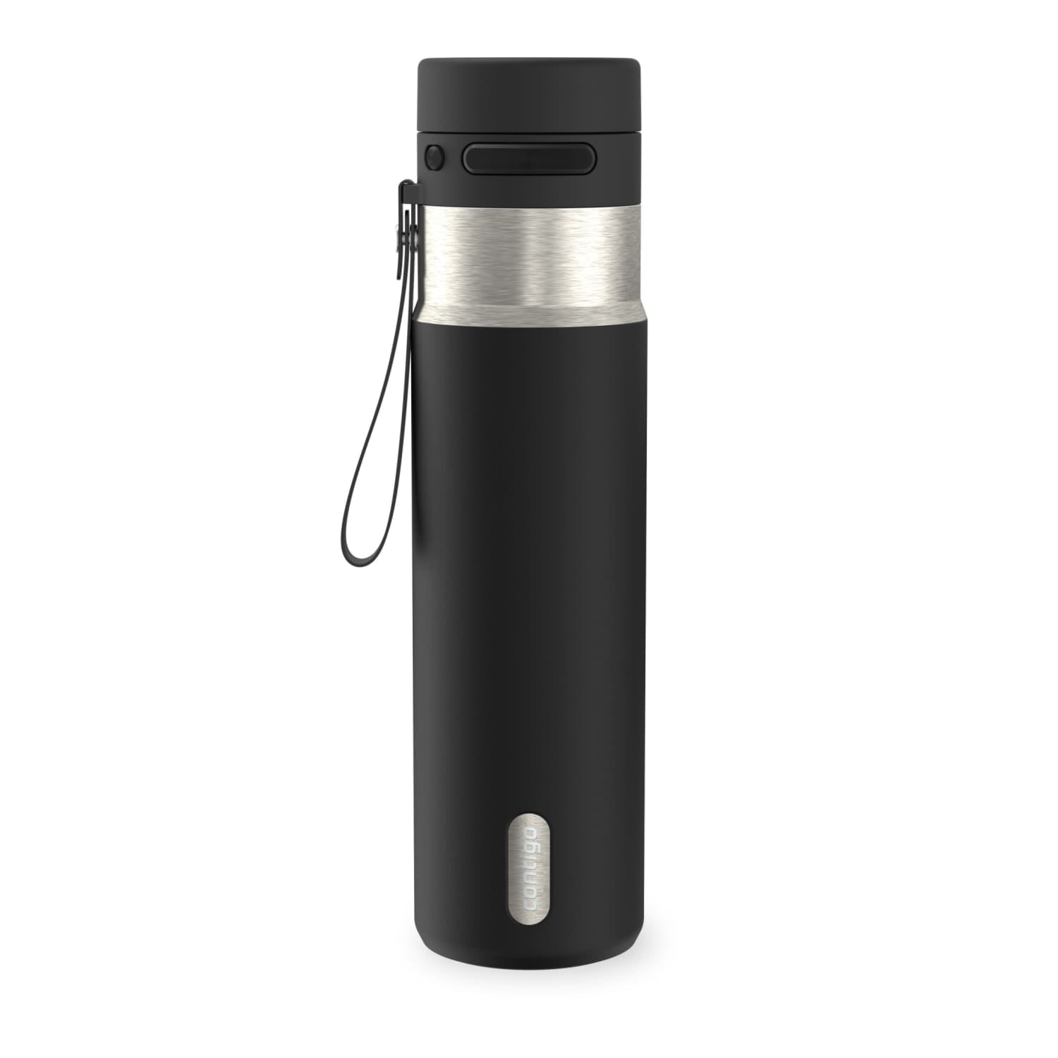 Contigo AutoPop 24 oz Leakproof Insulated Stainless Steel Water Bottle with Carry Strap and Shaker Ball RLEA