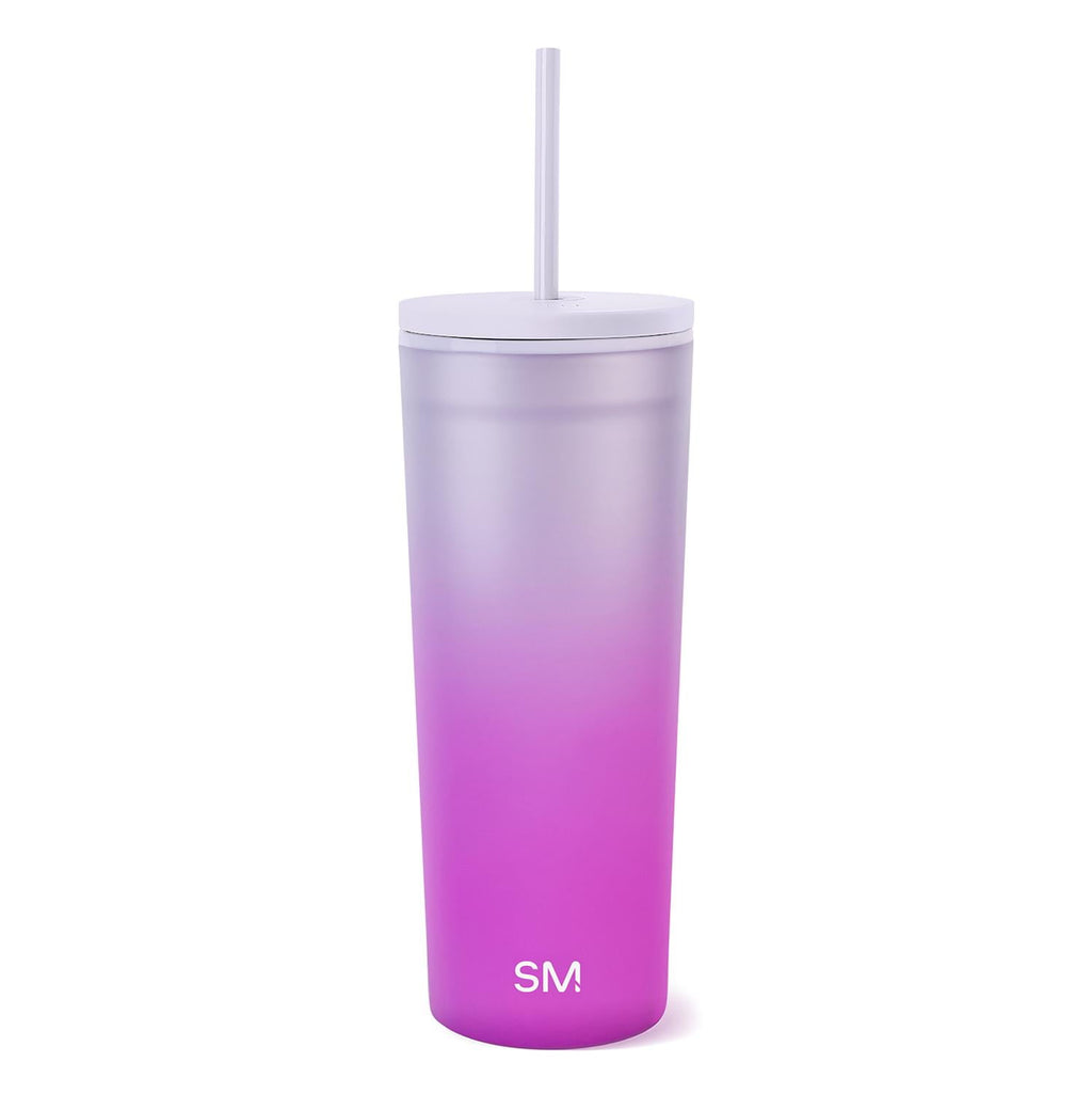 Simple Modern 24 fl oz Double Wall Plastic Classic Tumbler with Straw|Opalescent VADS