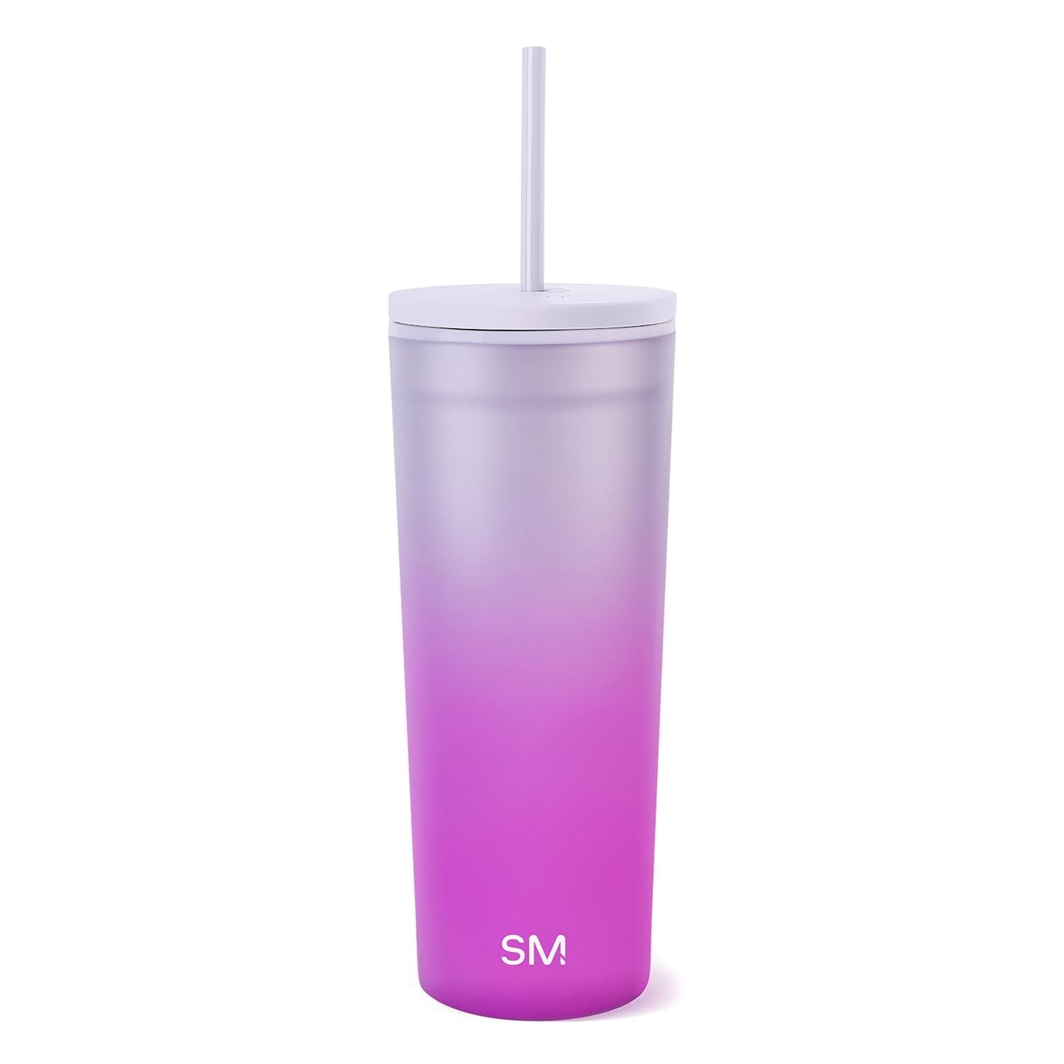 Simple Modern 24 fl oz Double Wall Plastic Classic Tumbler with Straw|Opalescent VADS