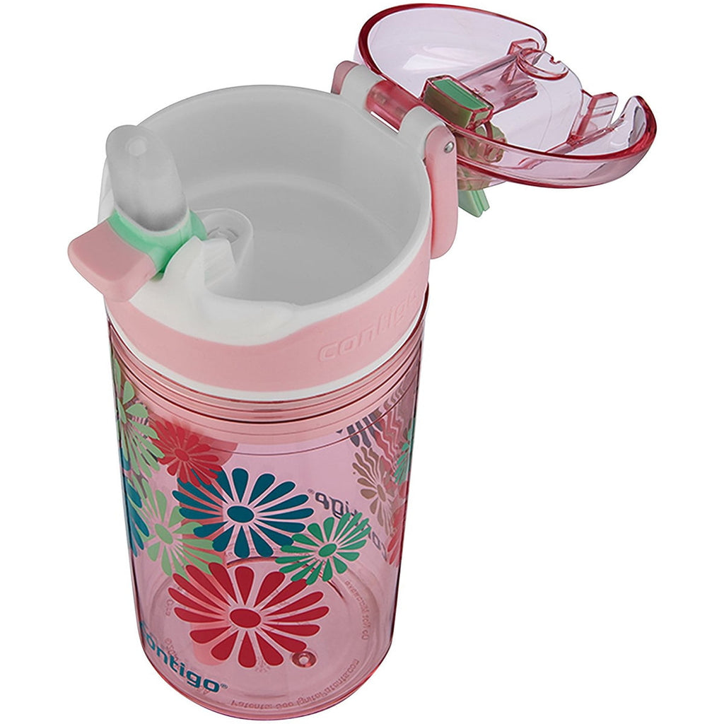 Contigo 13 oz. Kid's Snack Hero Drink Tumbler - Ballet Slipper Pink with Flowers P2NW