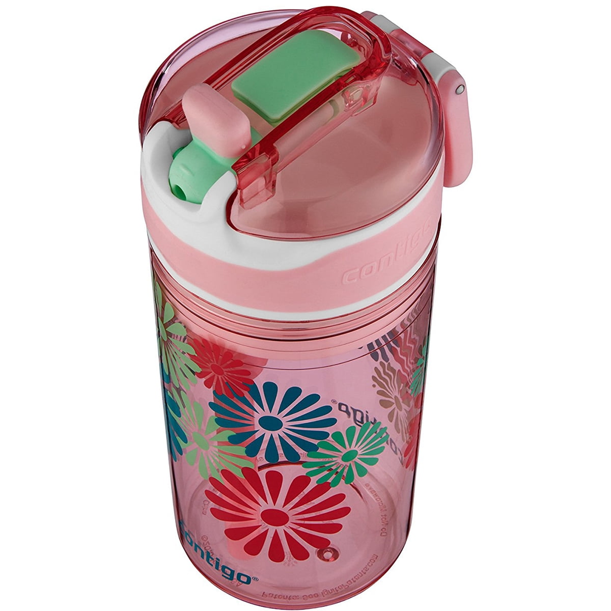 Contigo 13 oz. Kid's Snack Hero Drink Tumbler - Ballet Slipper Pink with Flowers P2NW