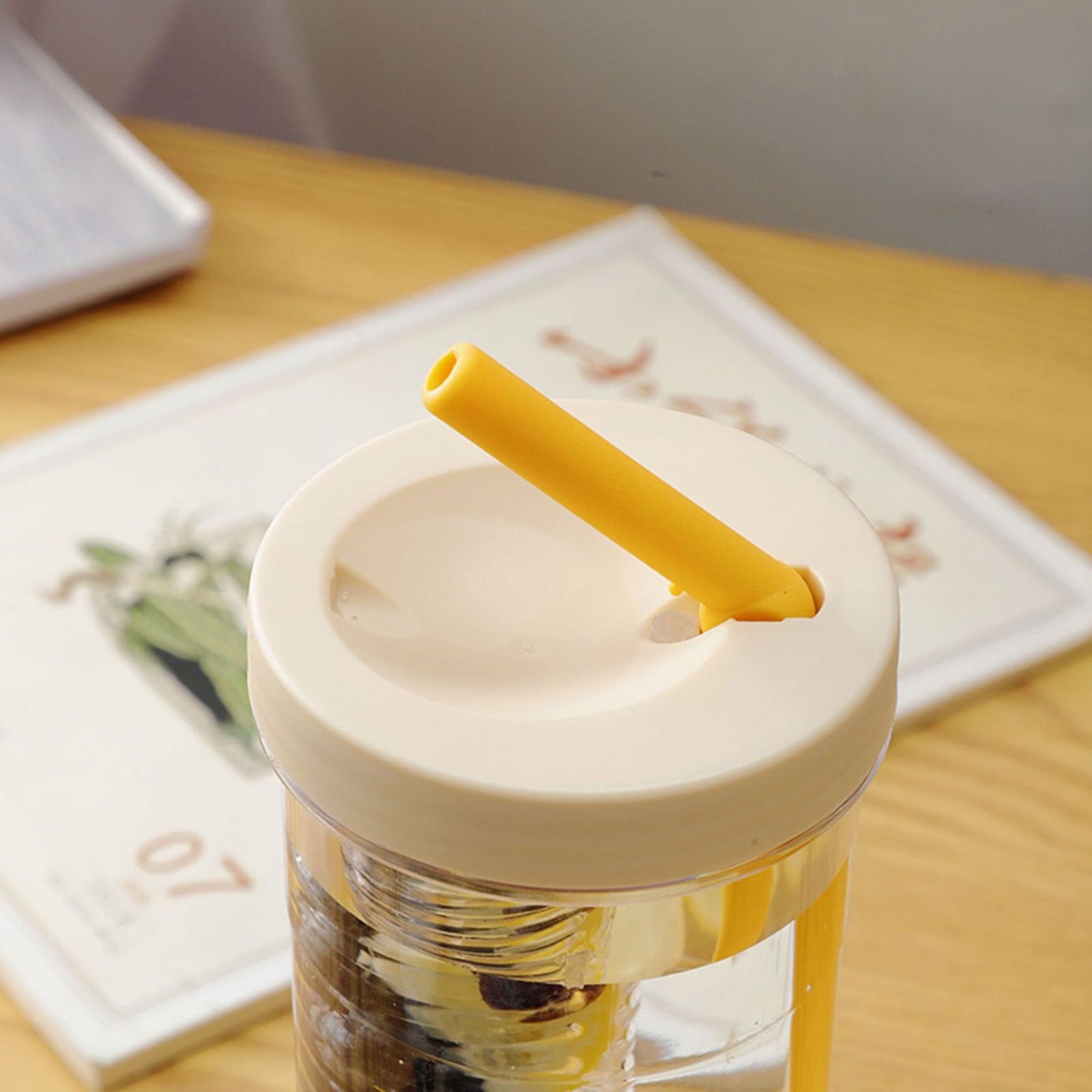 AURIGATE Simple Modern Plastic Tumbler with Lid and Straw Reusable BPA Free Iced Coffee Cups Double Wall Smoothie Cup Gifts for Women Men Him Her Classic Collection 8607