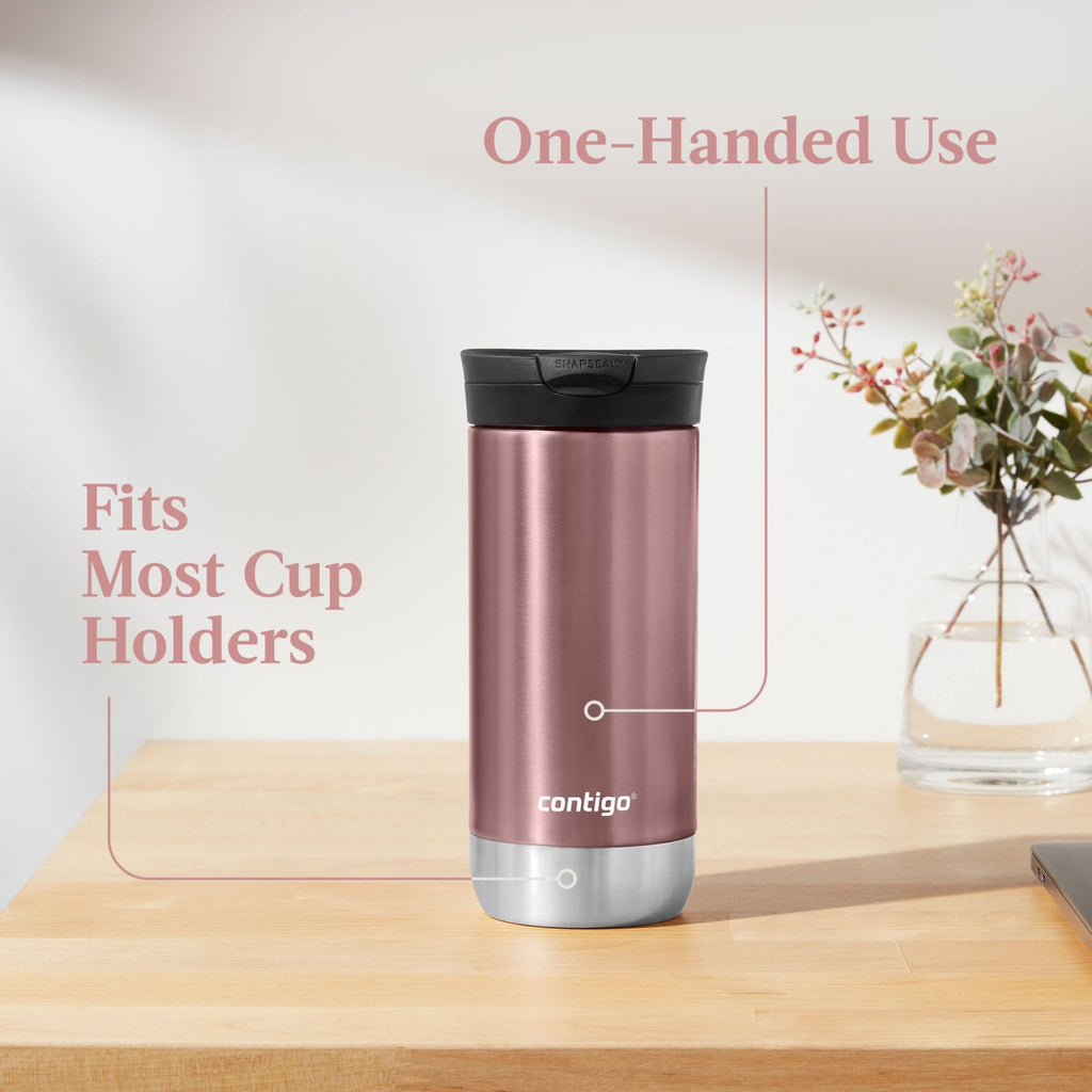 Contigo 16 oz. Huron 2.0 SnapSeal Stainless Steel Travel Mug - Licorice 3QYQ