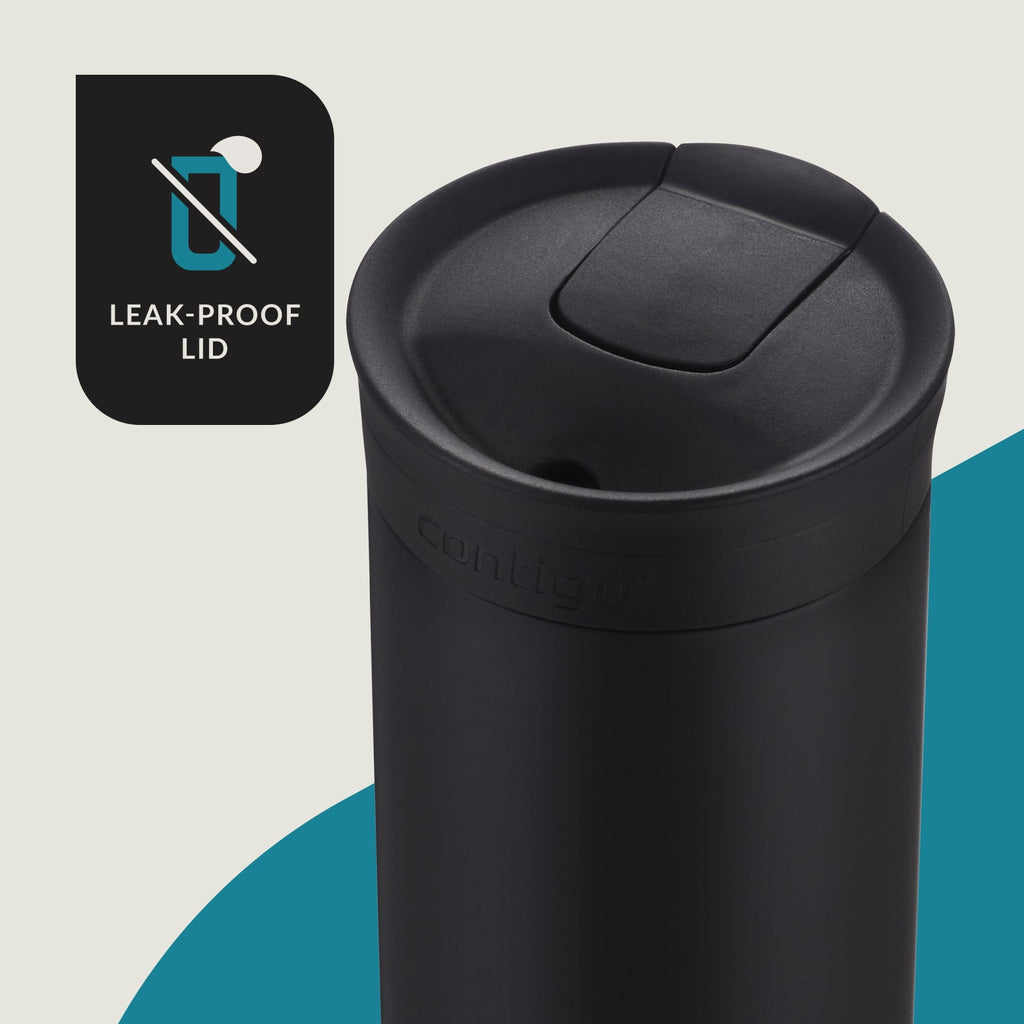 Contigo 16 oz. Huron 2.0 SnapSeal Stainless Steel Travel Mug - Licorice 3QYQ