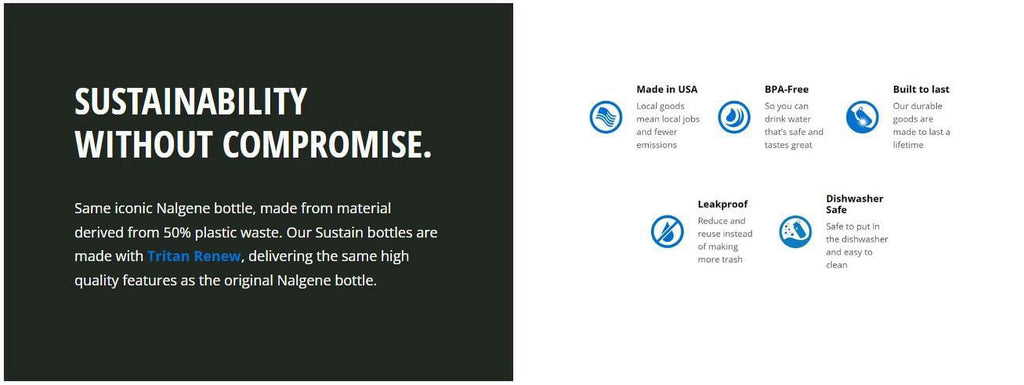 Nalgene 16oz Narrow Mouth Sustain Bottle E64Q