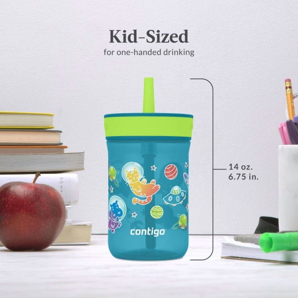 Contigo Kid's 14 oz. Leighton Tumbler 2-Pack - Dogs Doing Things/Spacecraft 2IJY