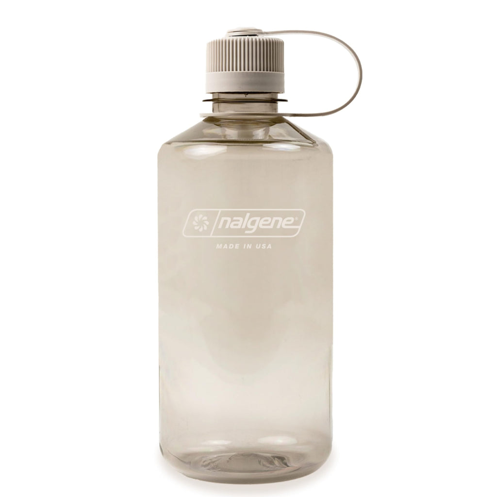 Nalgene Sustain Tritan BPA-Free Water Bottle Made with Material Derived from 50% Plastic Waste (using ISCC certified mass balance), 32 OZ, Narrow Mouth, Cotton TA52