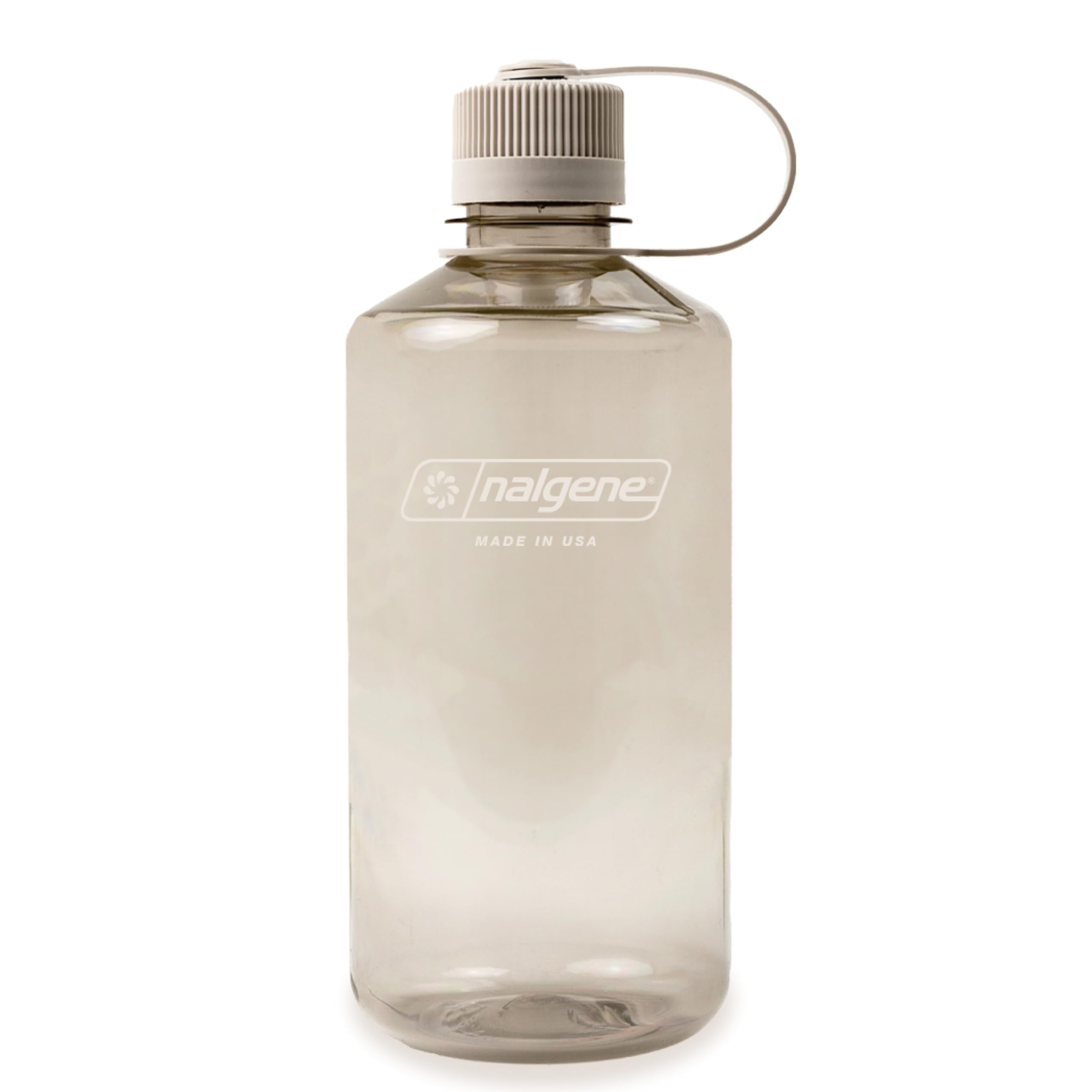 Nalgene Sustain Tritan BPA-Free Water Bottle Made with Material Derived from 50% Plastic Waste (using ISCC certified mass balance), 32 OZ, Narrow Mouth, Cotton TA52