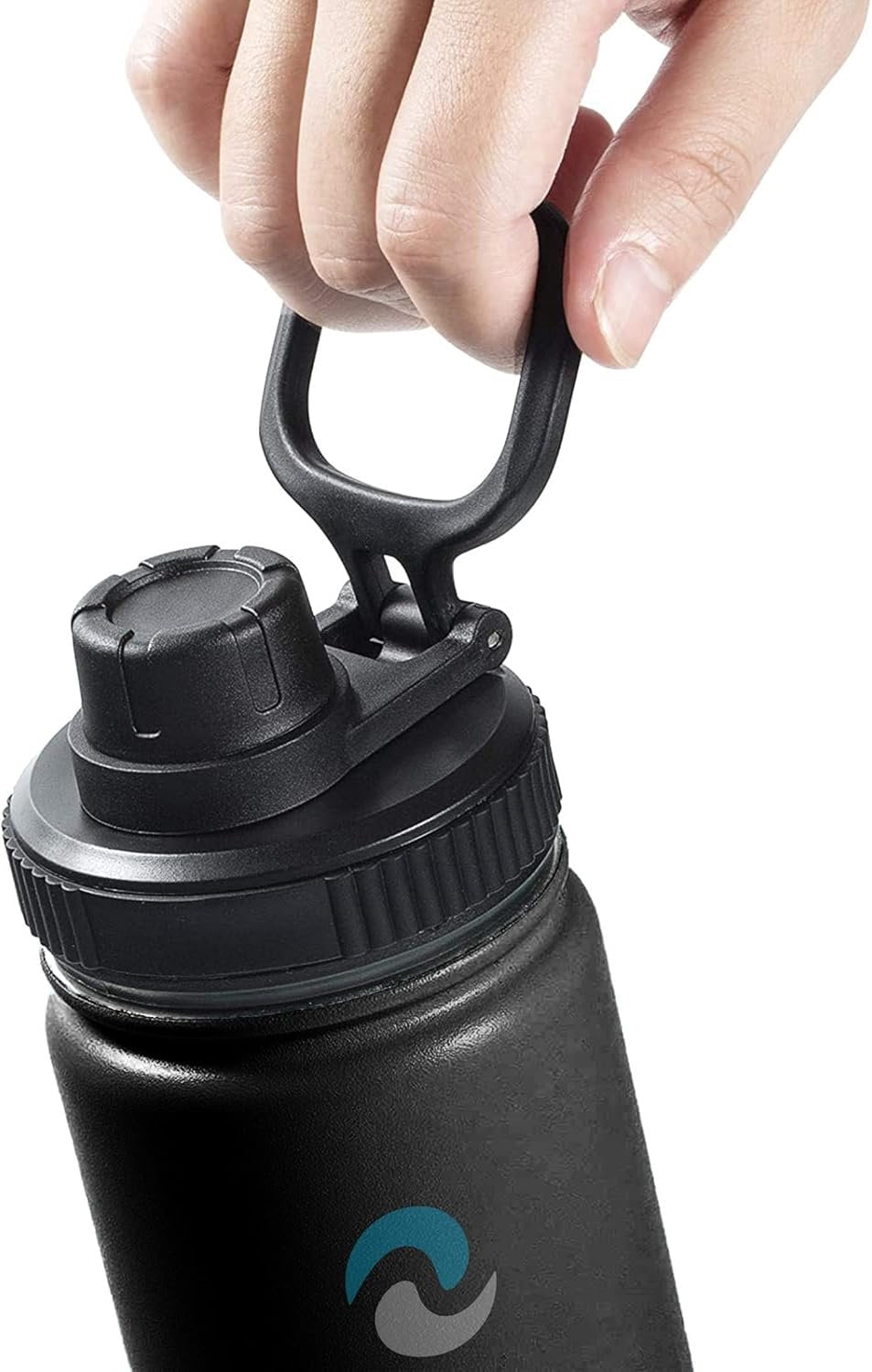 Hydraflow Wide Mouth Spout Twist Chug Nalgene Replacement Lid | Compatible with Nalgene 32 oz Wide Mouth Lid, Hydroflask &amp; Many  Top Water Bottle Brands Sizes 12 16 18 20 32 40 64 Oz 3YJV