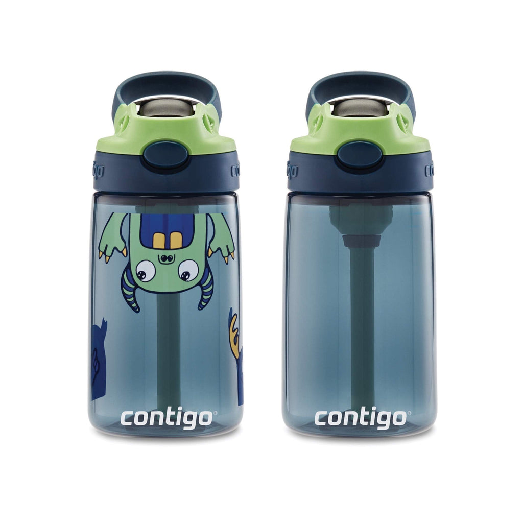 Contigo Kids 2-Pack Straw Water Bottle, 14 oz - Dinos/Sharks R4P5
