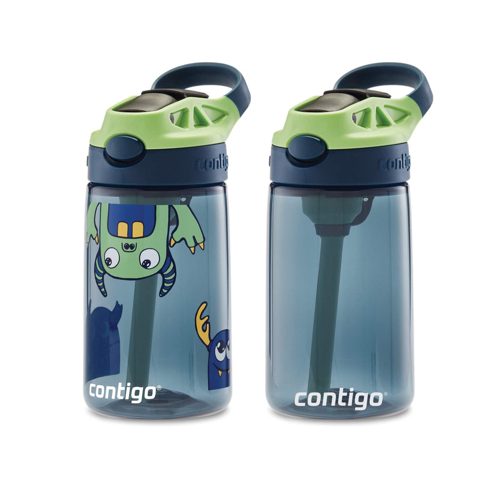 Contigo Kids 2-Pack Straw Water Bottle, 14 oz - Dinos/Sharks R4P5