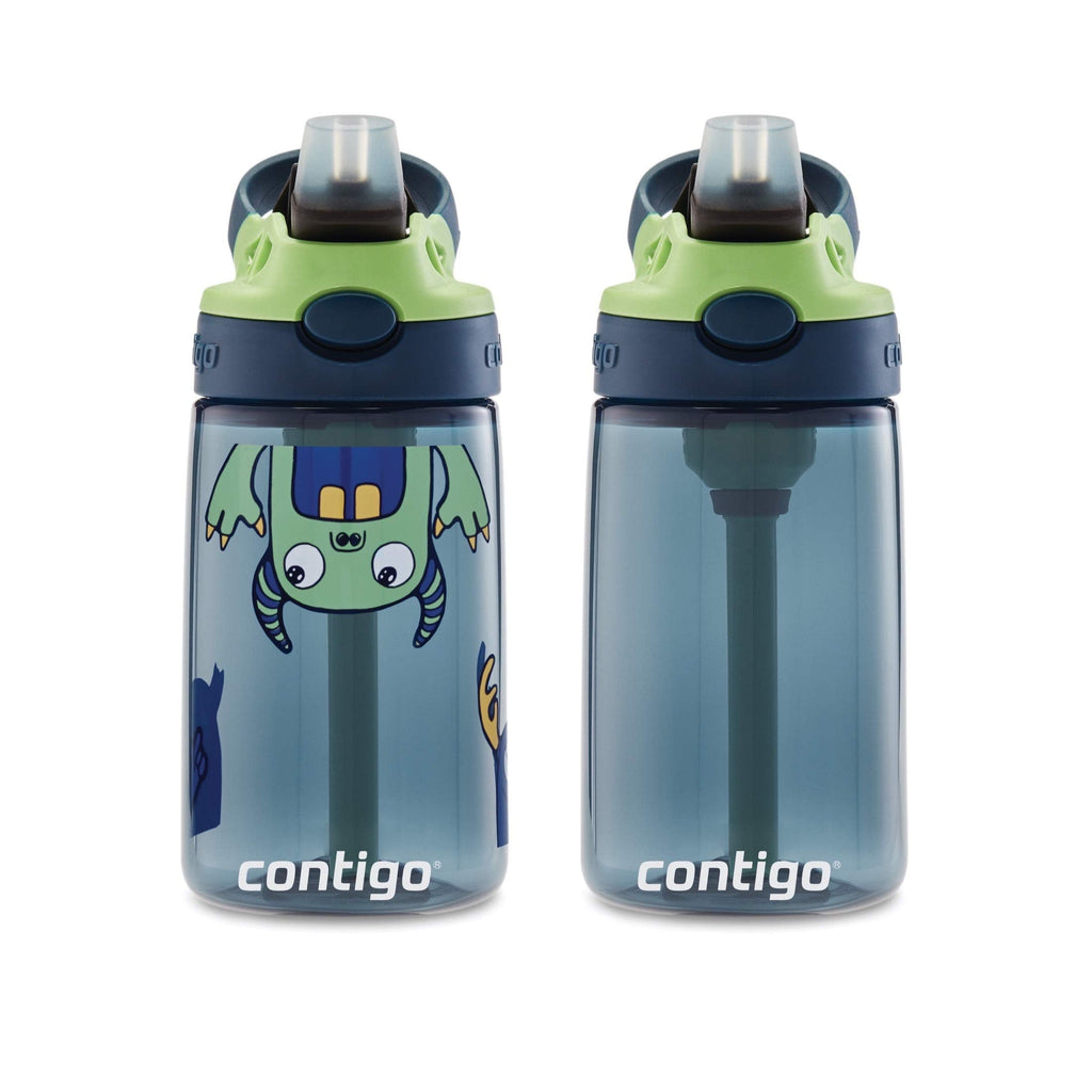 Contigo Kids 2-Pack Straw Water Bottle, 14 oz - Dinos/Sharks R4P5