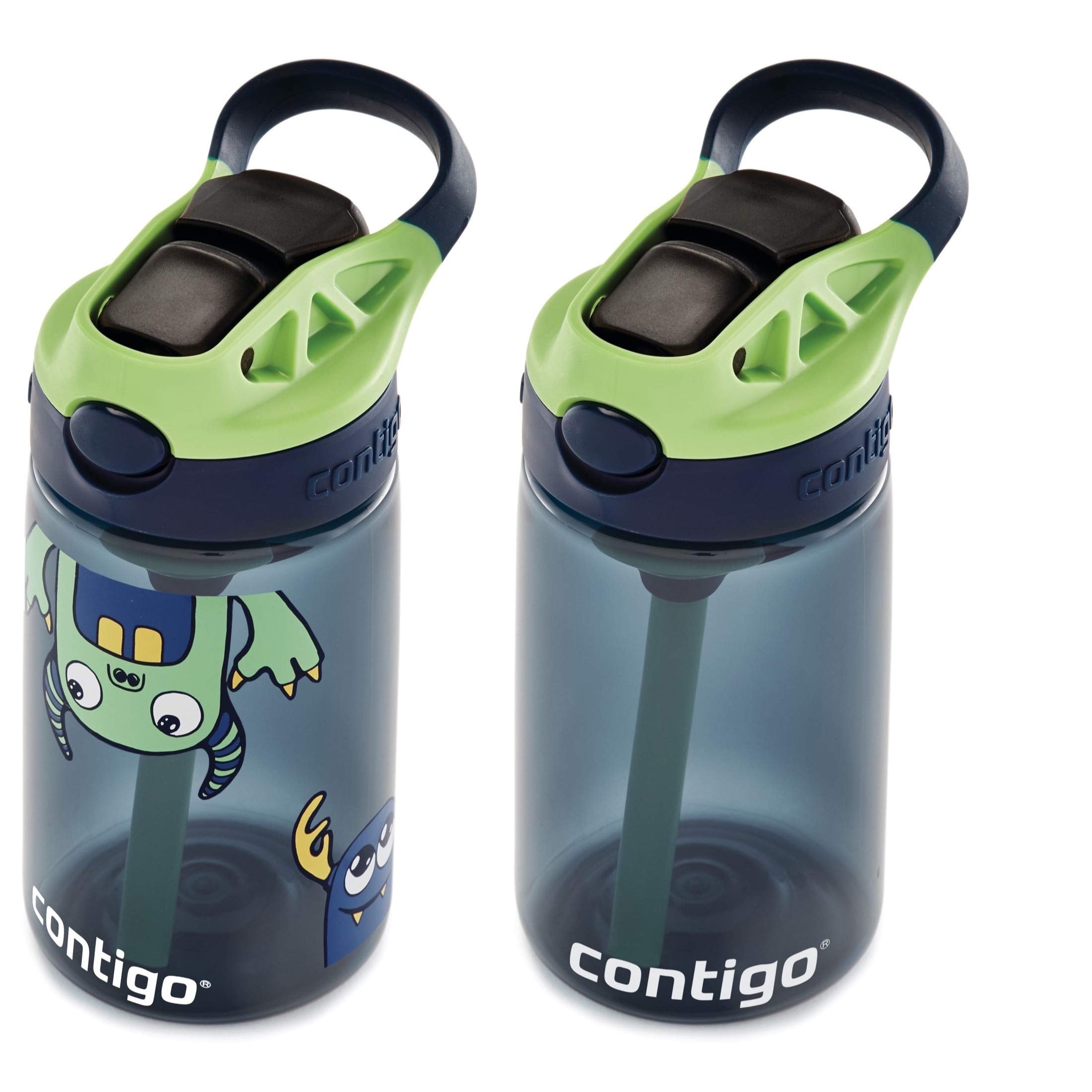Contigo Kids 2-Pack Straw Water Bottle, 14 oz - Dinos/Sharks R4P5