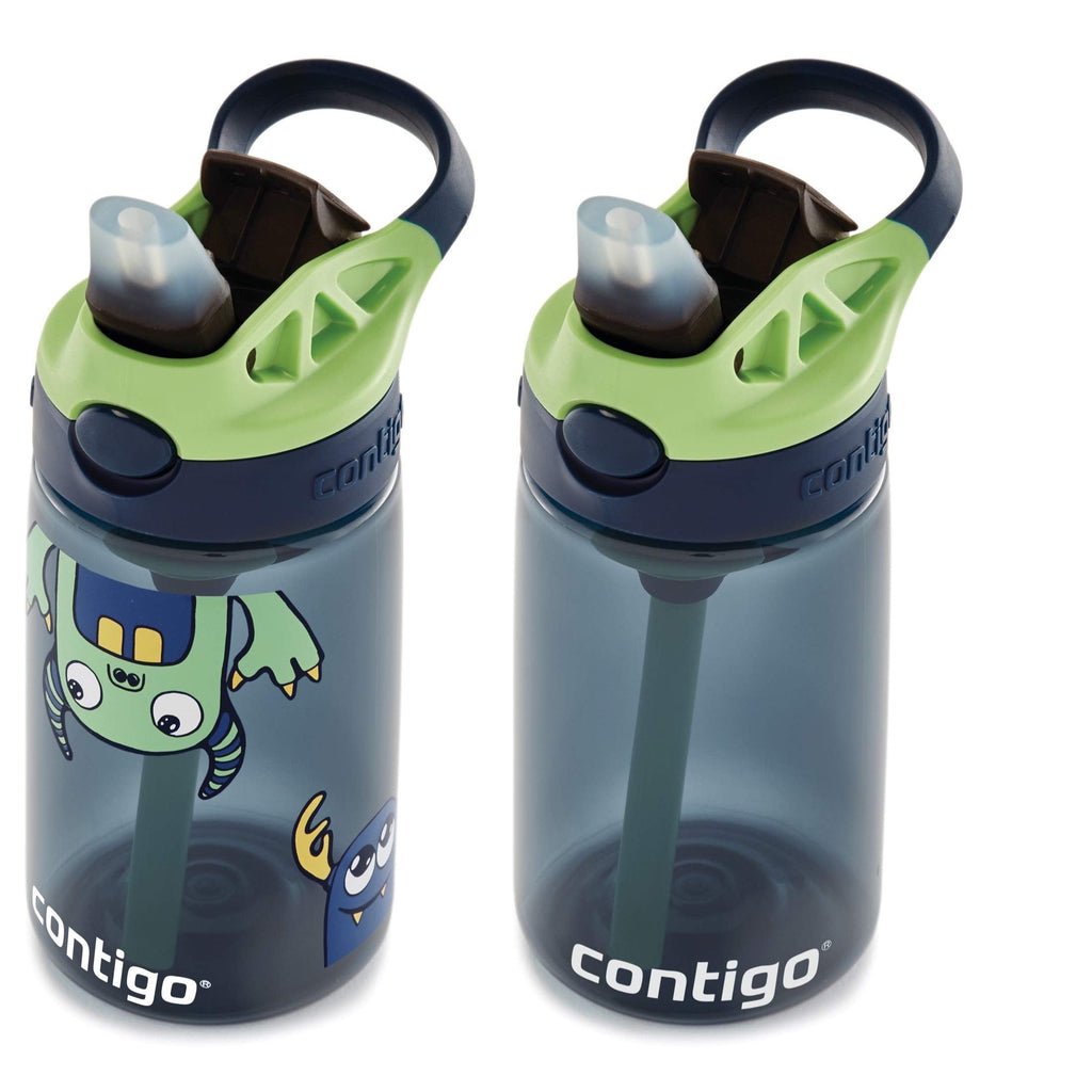 Contigo Kids 2-Pack Straw Water Bottle, 14 oz - Dinos/Sharks R4P5