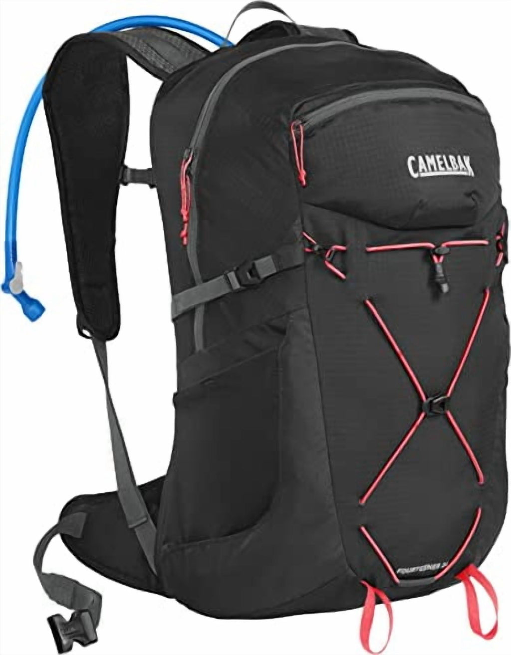 CAMELBAK WOMEN'S FOURTEENER 24 100OZ RESERVOIR HIKING - BLACK/FIERY CORAL RAPW