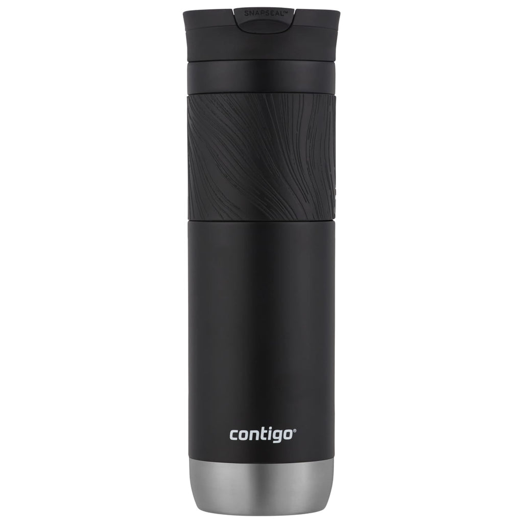 Contigo Byron 2.0 Stainless Steel Travel Mug with SNAPSEAL Lid and Grip in Black, 24 fl oz. UT3P