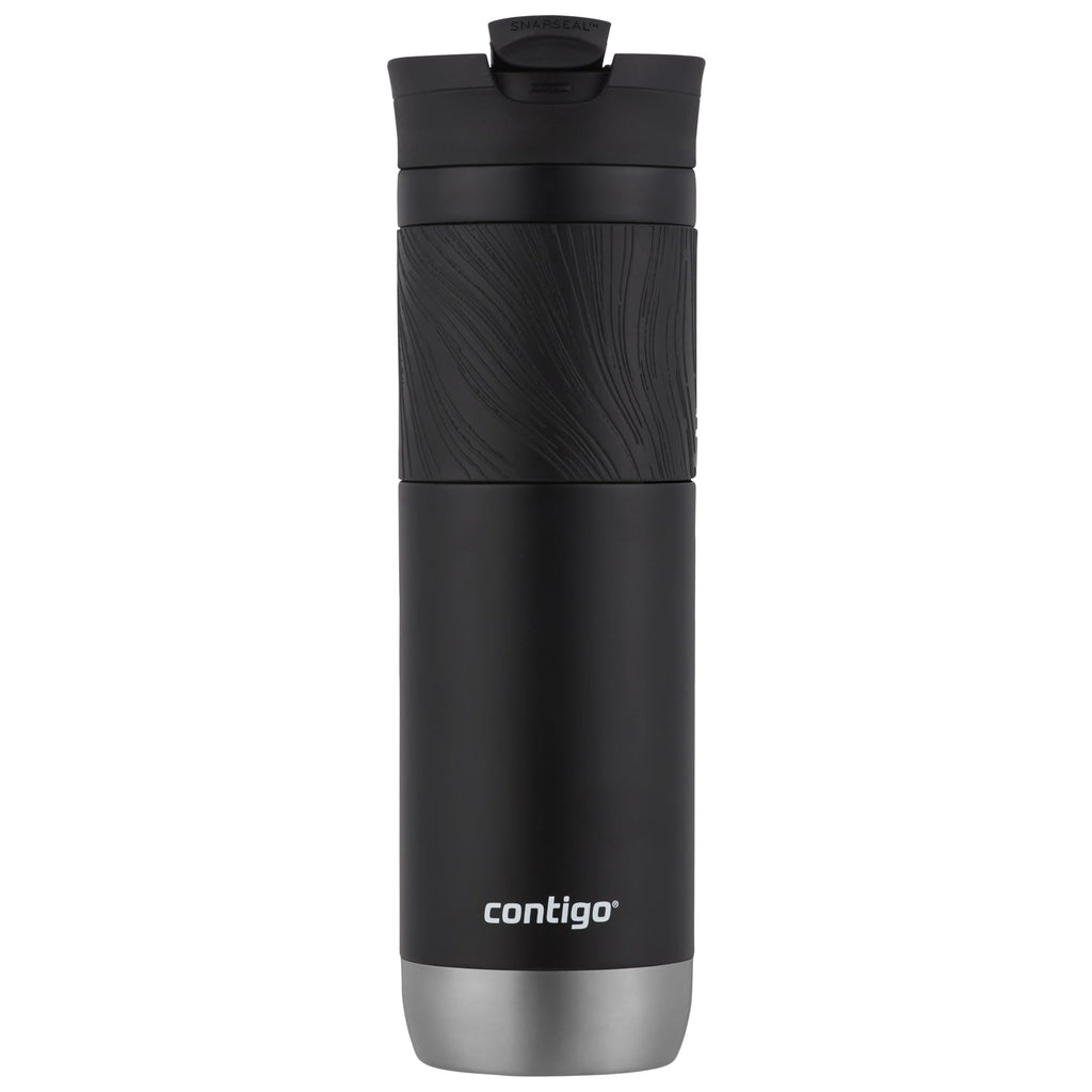 Contigo Byron 2.0 Stainless Steel Travel Mug with SNAPSEAL Lid and Grip in Black, 24 fl oz. UT3P