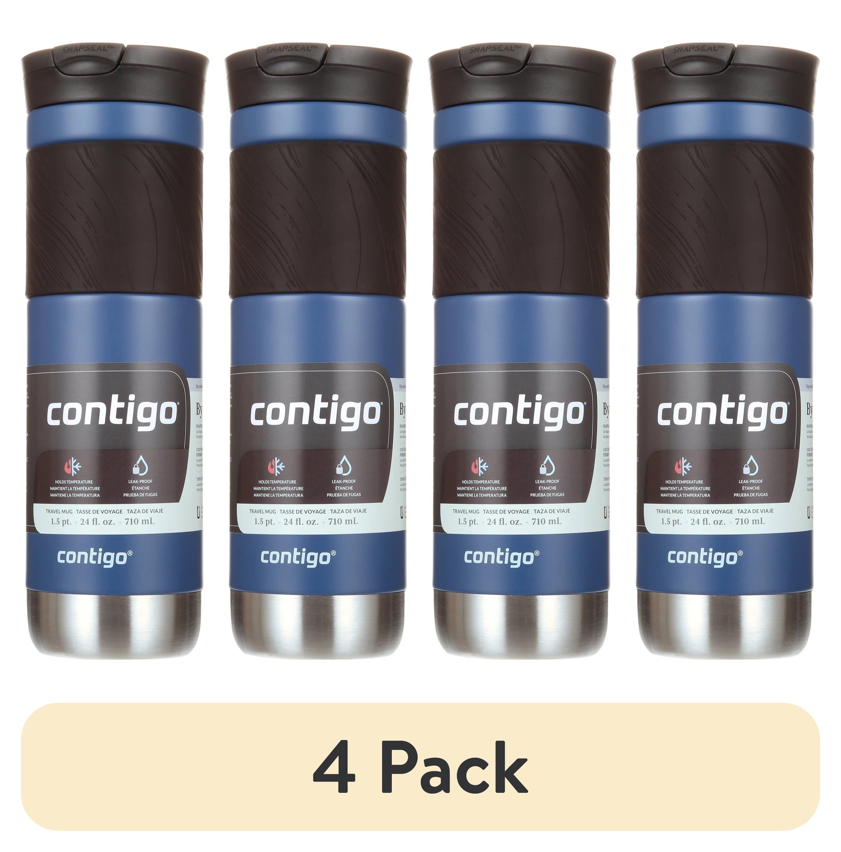Contigo Byron 2.0 Stainless Steel Travel Mug with SNAPSEAL Lid and Grip in Black, 24 fl oz. UT3P