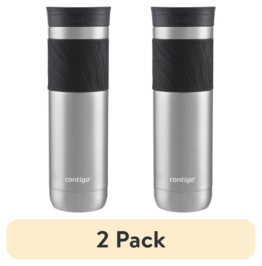 Contigo Byron 2.0 Stainless Steel Travel Mug with SNAPSEAL Lid and Grip in Black, 24 fl oz. UT3P