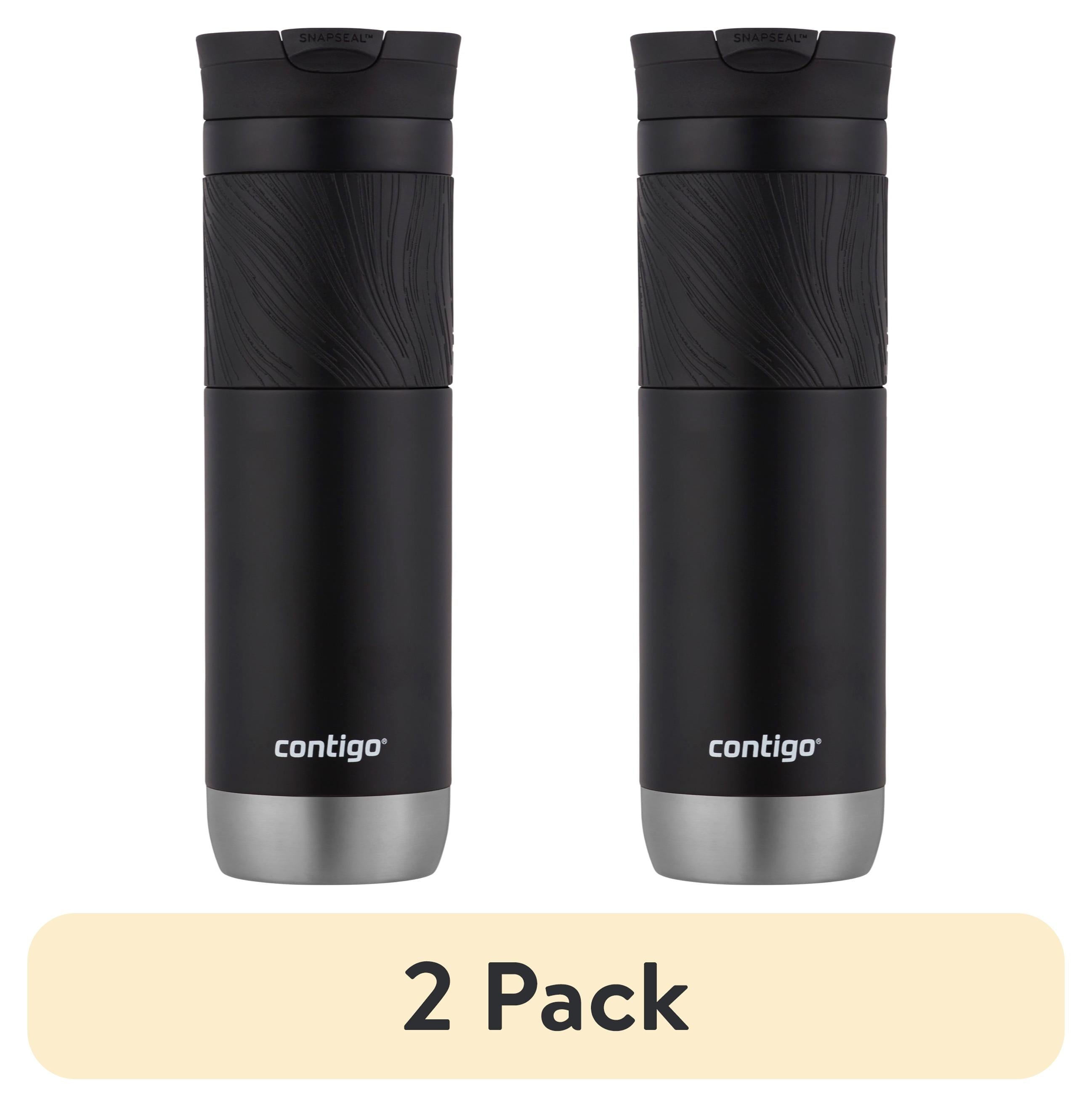 Contigo Byron 2.0 Stainless Steel Travel Mug with SNAPSEAL Lid and Grip in Black, 24 fl oz. UT3P