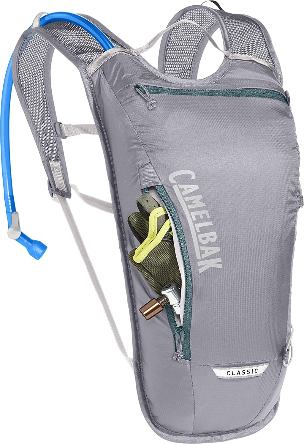 CamelBak Classic Light Bike Hydration Pack 70oz, Gunmetal/Hydro OQSY