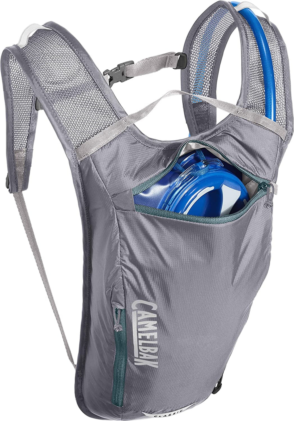 CamelBak Classic Light Bike Hydration Pack 70oz, Gunmetal/Hydro OQSY