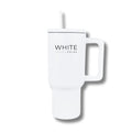 Tumbler 30 oz – Stainless Steel Cup with Handle and Lid | White Prime 2KM4