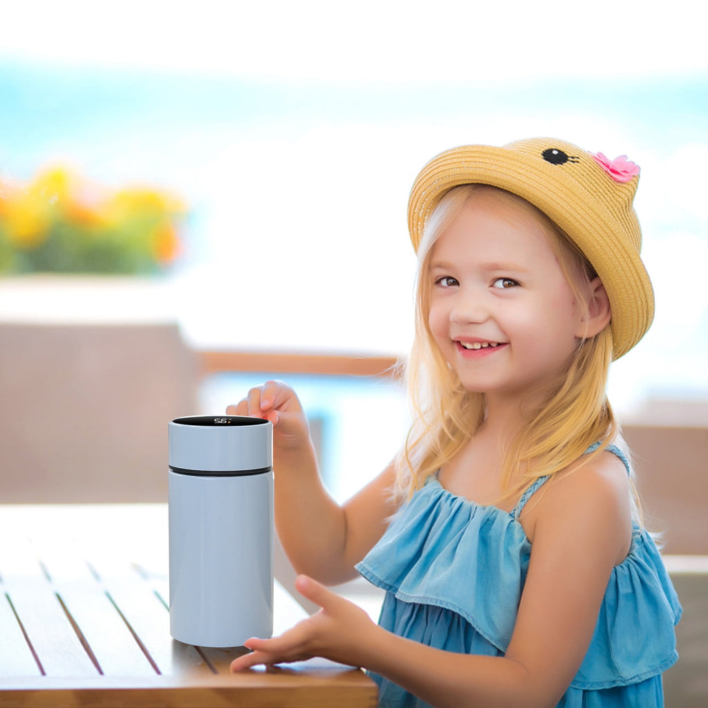 Stainless Steel Insulation Cup Cute Mini Portable Children Student Water Bottle Coffee Travel Mug LED Temperature Display Double Walled Vacuum Long Lasting Insulation NT1E