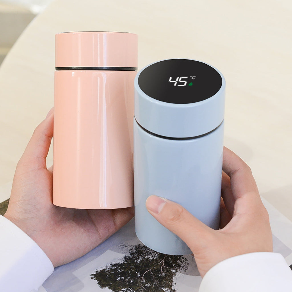 Stainless Steel Insulation Cup Cute Mini Portable Children Student Water Bottle Coffee Travel Mug LED Temperature Display Double Walled Vacuum Long Lasting Insulation NT1E