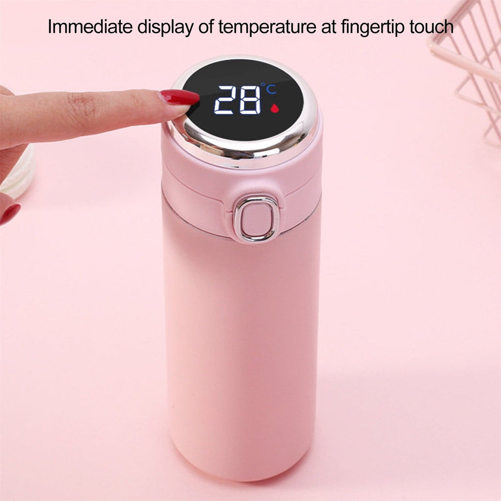 Stainless Steel Insulation Cup Cute Mini Portable Children Student Water Bottle Coffee Travel Mug LED Temperature Display Double Walled Vacuum Long Lasting Insulation NT1E