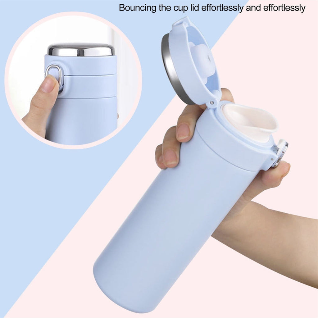 Stainless Steel Insulation Cup Cute Mini Portable Children Student Water Bottle Coffee Travel Mug LED Temperature Display Double Walled Vacuum Long Lasting Insulation NT1E