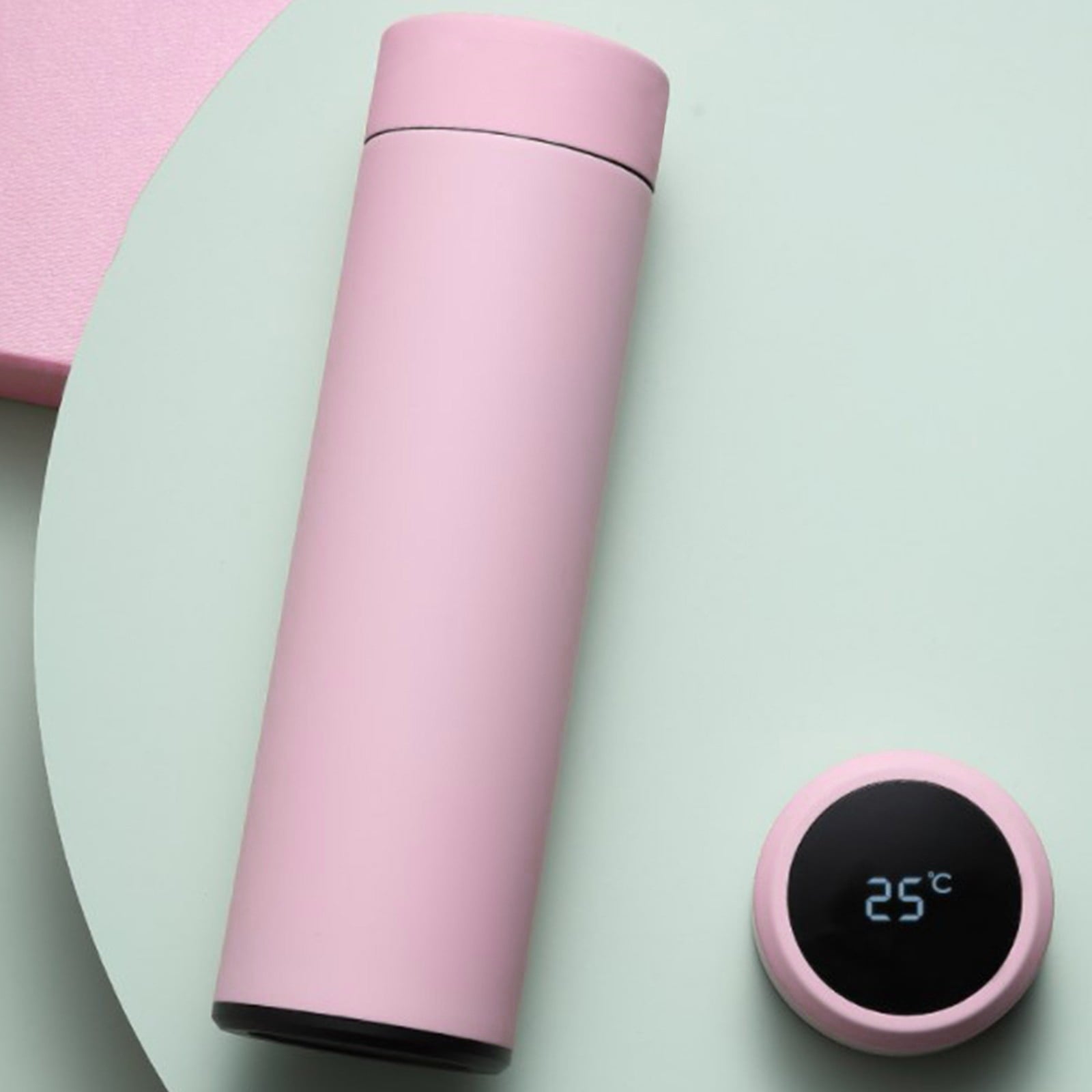 Stainless Steel Insulation Cup Cute Mini Portable Children Student Water Bottle Coffee Travel Mug LED Temperature Display Double Walled Vacuum Long Lasting Insulation NT1E
