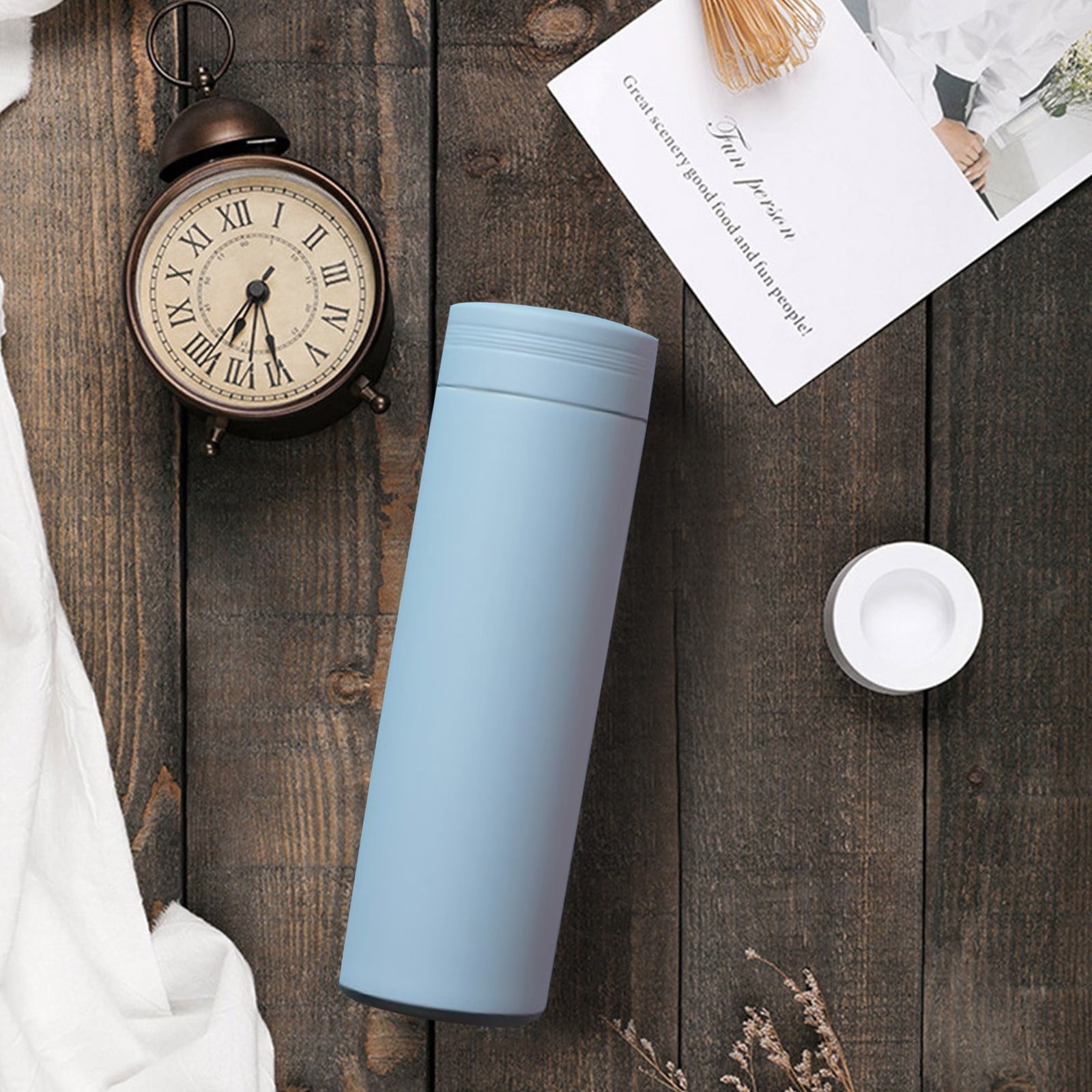 Stainless Steel Insulation Cup Cute Mini Portable Children Student Water Bottle Coffee Travel Mug LED Temperature Display Double Walled Vacuum Long Lasting Insulation NT1E