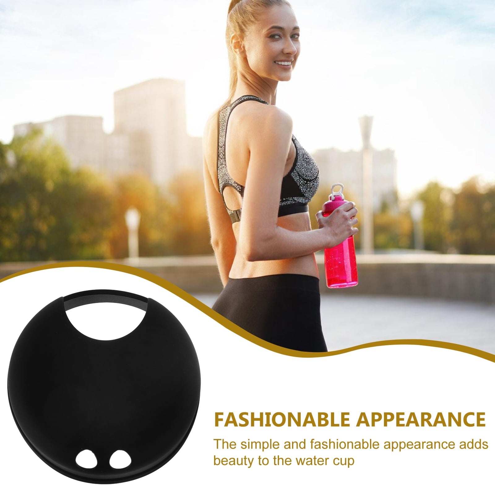 Masteelf 2pcs Splash Guarding Lid For Wide Mouth Bottle  Water Cup Anti-spill Intended Accessory Water Cup Lid Spill-proof Cap For Water Cup Compatible For Nalgene Easy Sipper ENGR