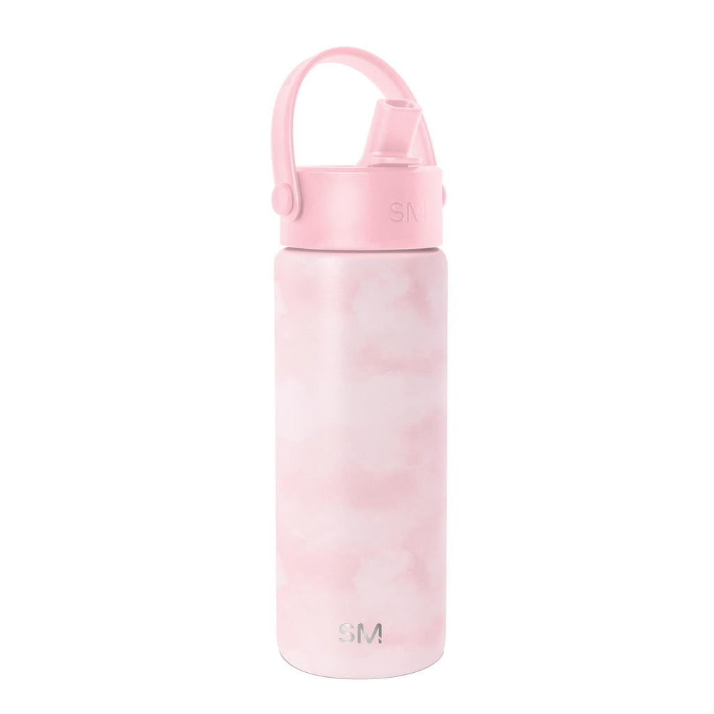 Simple Modern 18 fl oz Insulated Stainless Steel Summit Wide Mouth Water Bottle with Handle and Straw Lid|Black and White Checkmate IYLV