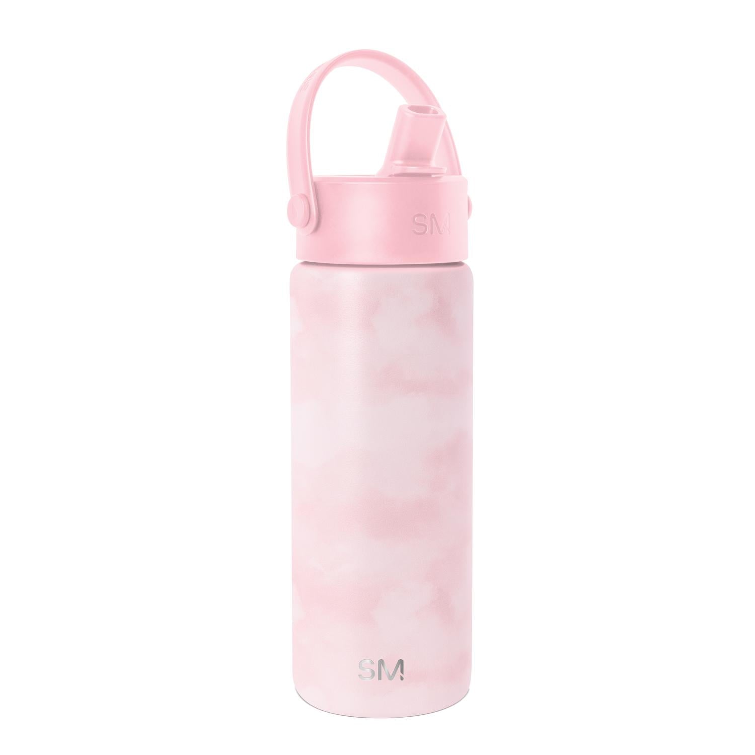 Simple Modern 18 fl oz Insulated Stainless Steel Summit Wide Mouth Water Bottle with Handle and Straw Lid|Black and White Checkmate IYLV