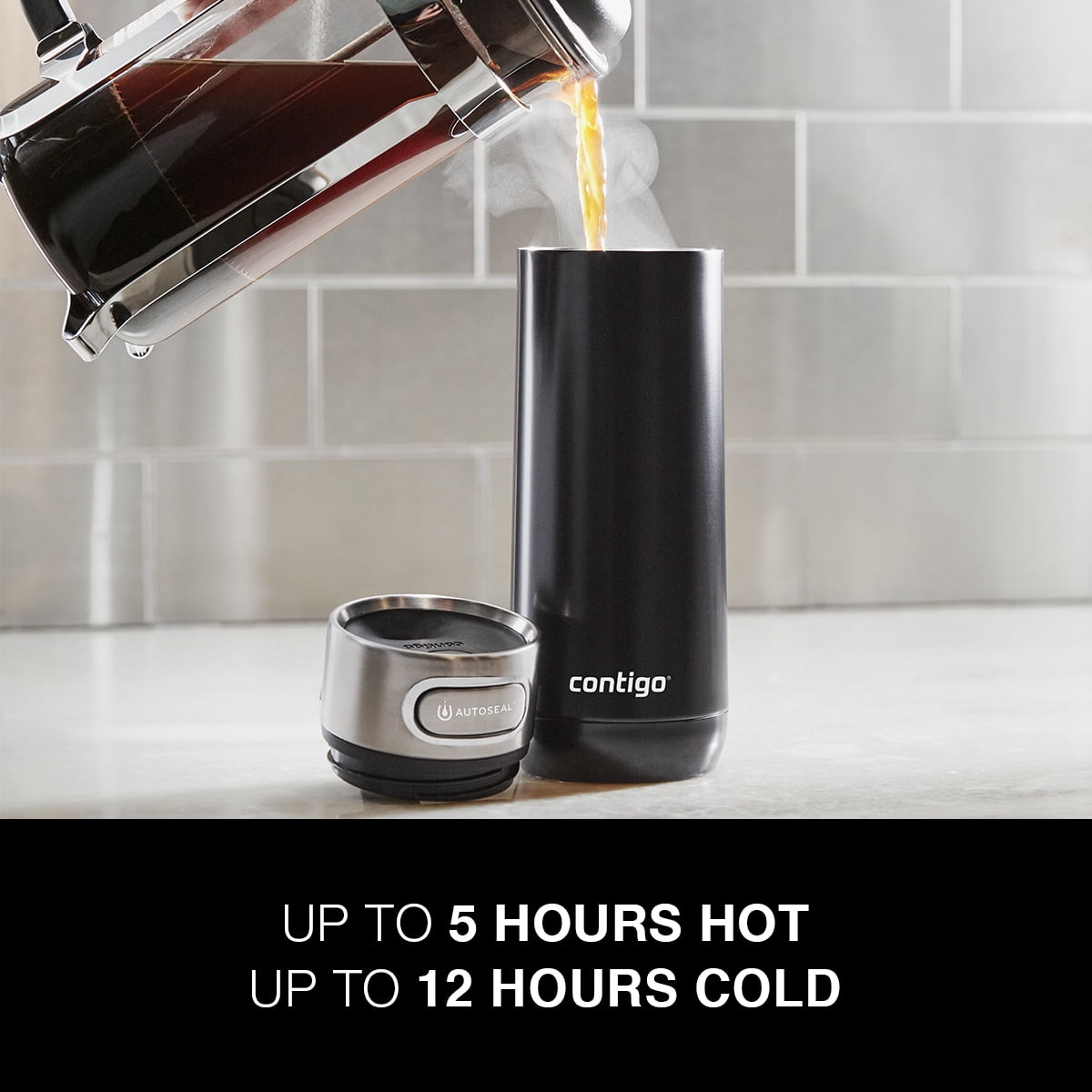 Contigo Luxe Stainless Steel Travel Mug with AUTOSEAL Lid Monaco, 16 fl oz. TA6V