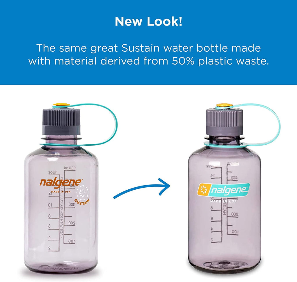 Nalgene Sustain 16 oz. Narrow Mouth Water Bottle - Cornflower Blue ZU3K