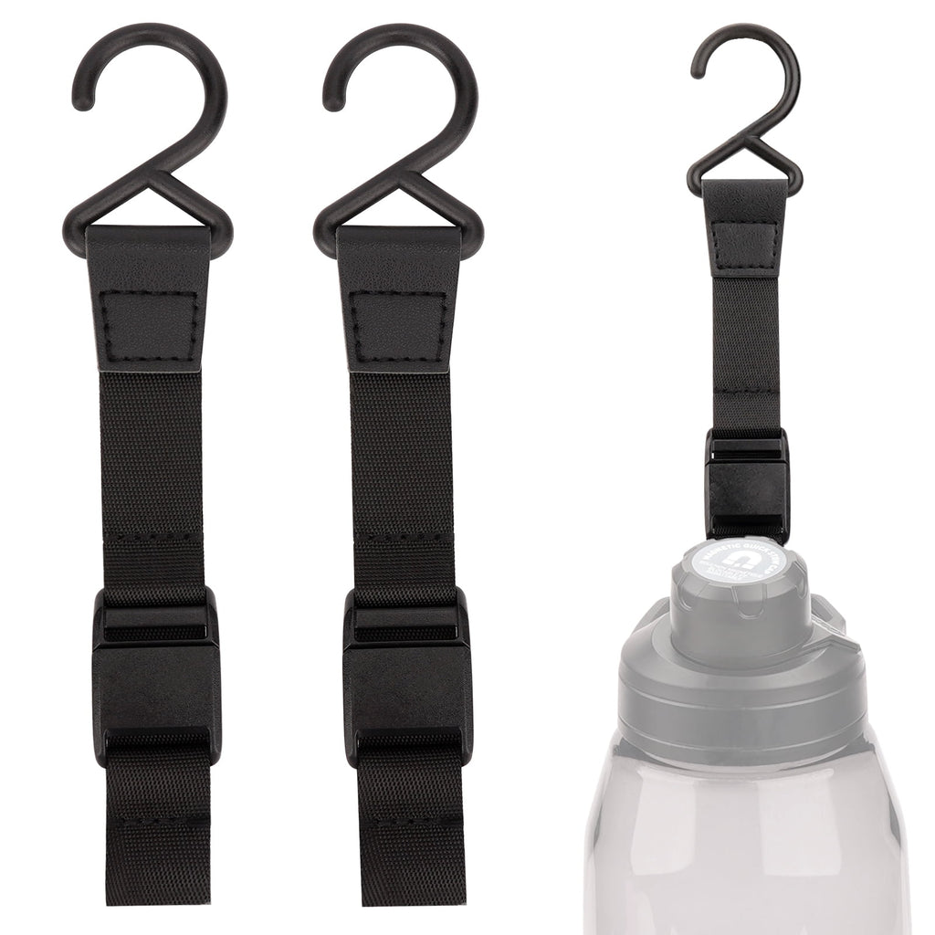 Linkidea 2 Pack Fence Hooks for Sport Water Bottle, Compatible with CamelBak Chute Mag Steel/Tritan 20/24/25/32/40/50oz, S Shaped Hook Hanger Magnetic Buckle for Outdoor Sports Camping 8WV0
