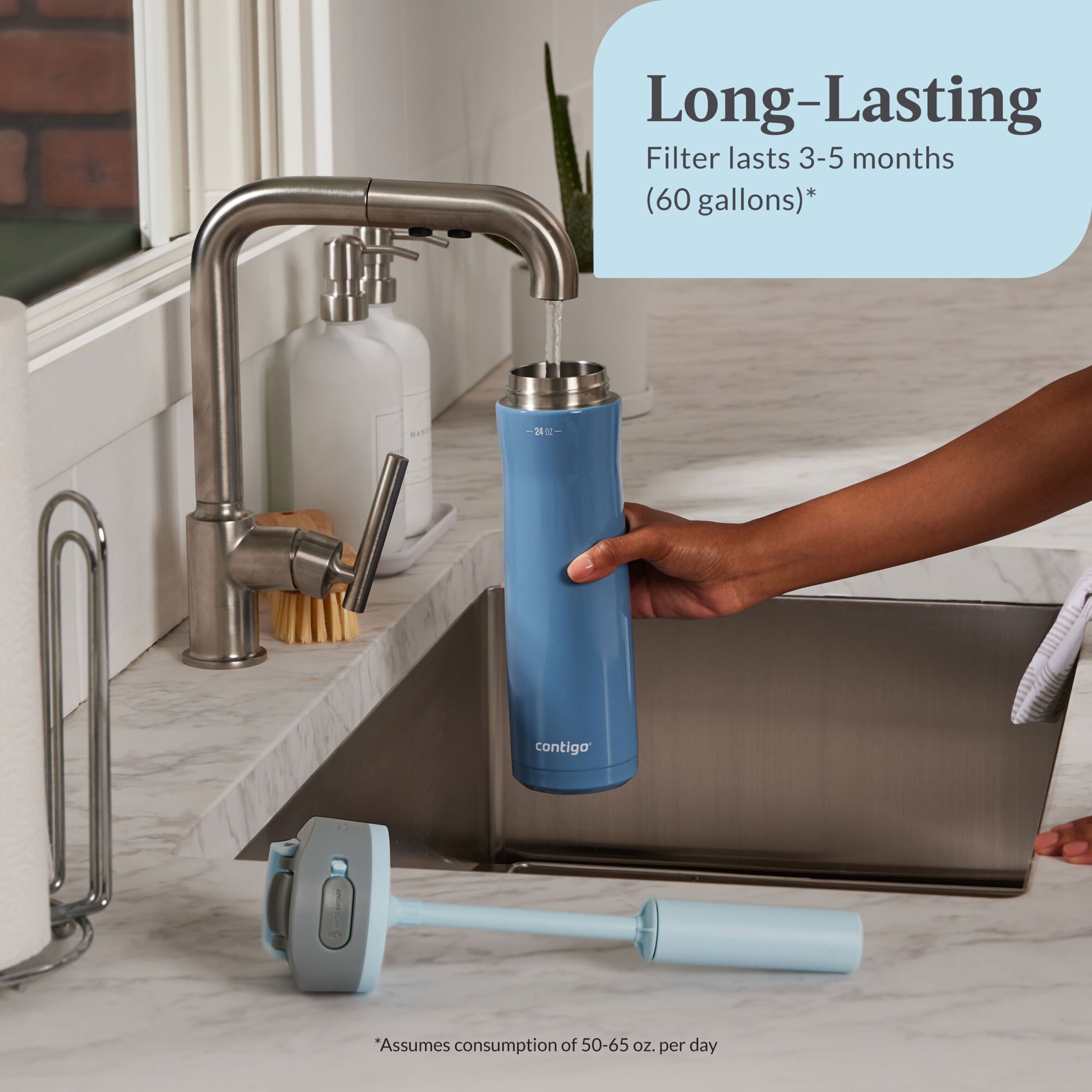 Contigo® Replacement Filter for Wells Filter Water Bottle with AUTOSPOUT® Straw Lid OG5B