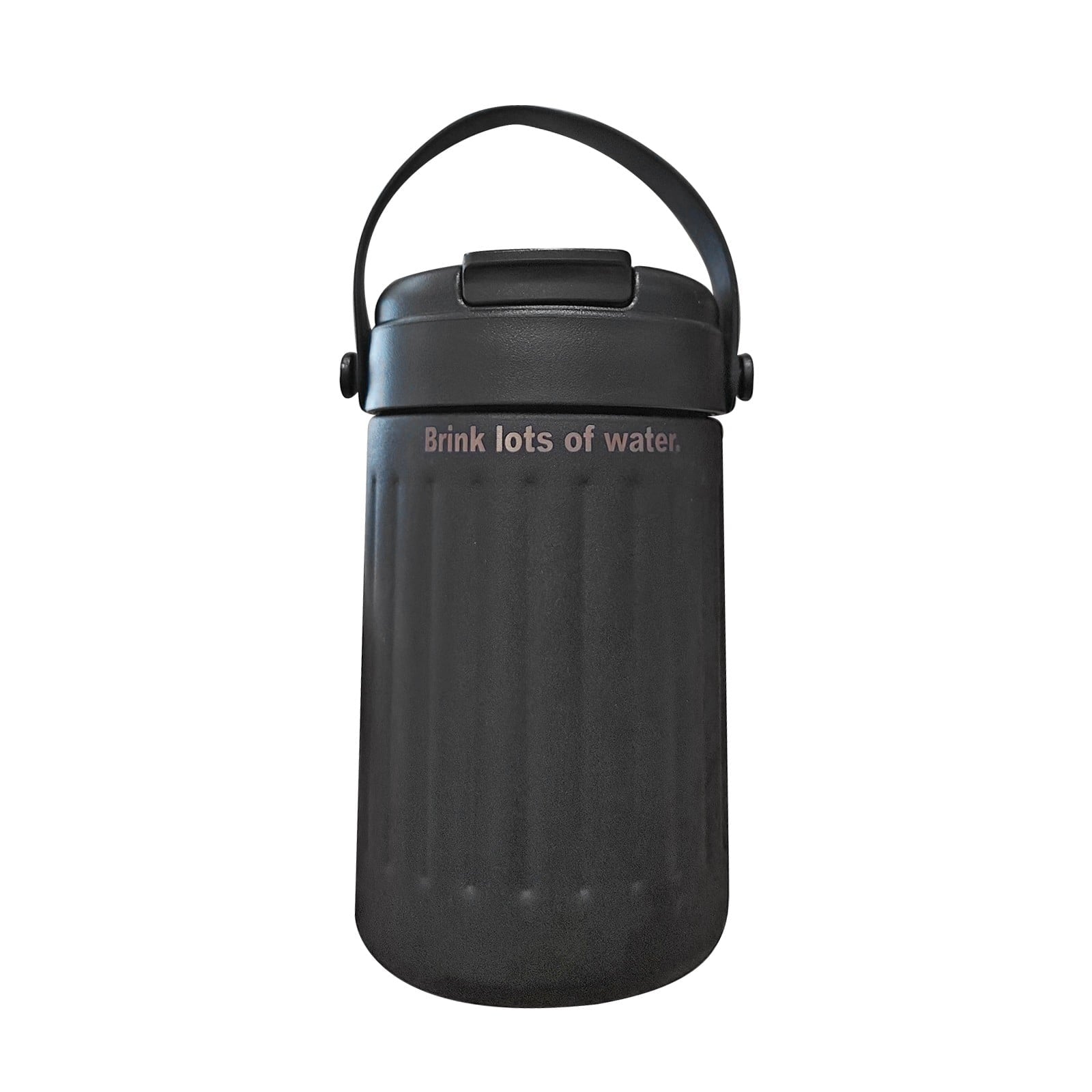 BinKFF Simple Modern Travel Coffee Mug, Insulated Coffee Tumblers with Lid, Double Walled Iced Travel Coffee Mug for Woman and Man Stainless Steel Tumbler with Handle LOF5
