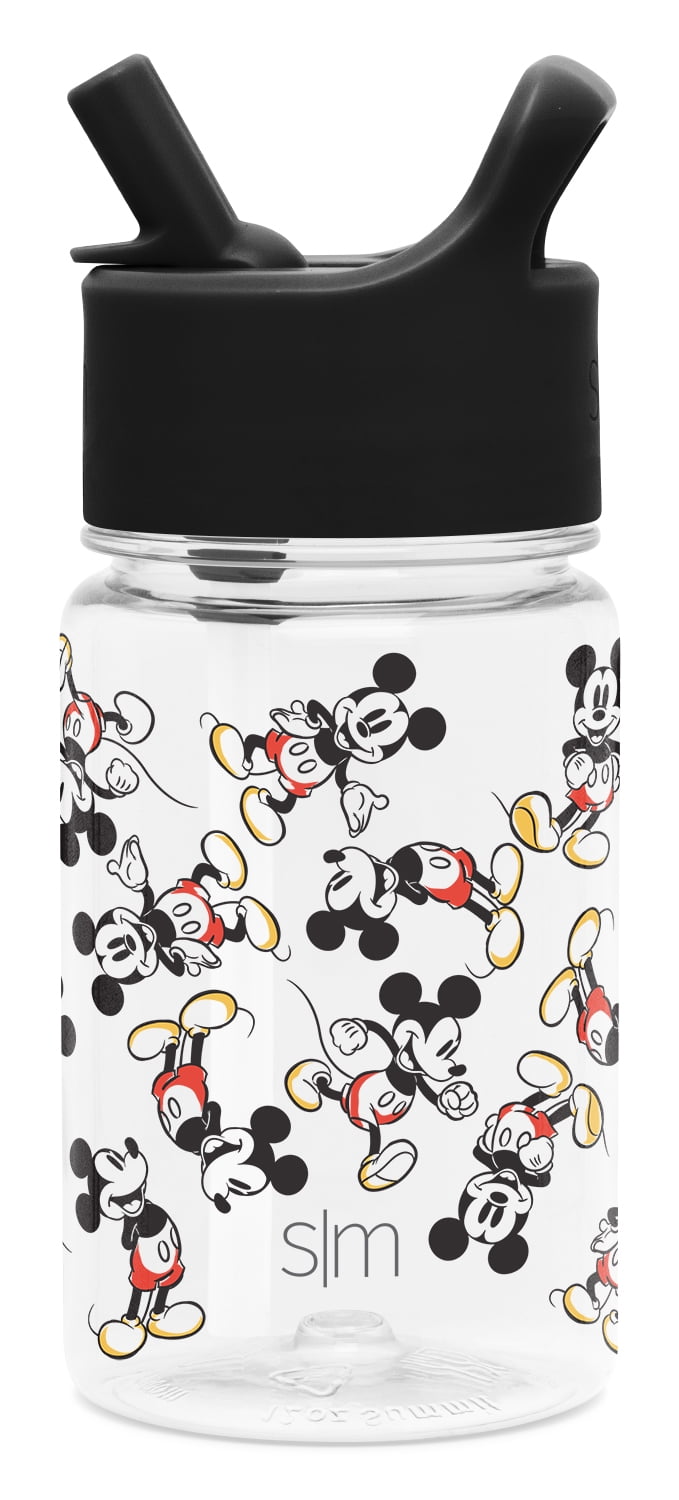 Simple Modern Disney 12oz Summit Kids Tritan Water Bottle with Straw Lid for Toddler - Dishwasher Safe Travel Tumbler - Disney: Mickey Retro I45K