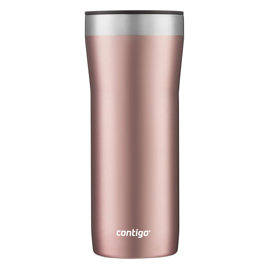Contigo Streeterville Stainless Steel Tumbler with Plastic Straw and Splash-Proof Lid, Licorice, 32 fl. oz OACB